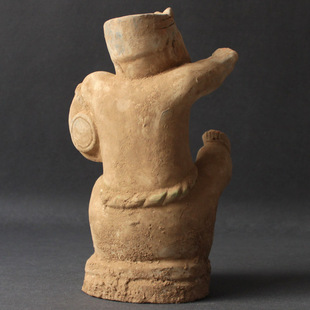 乐器男俑仿汉陶俑击鼓说唱俑陶器中式摆件宾馆酒店装饰品工艺品