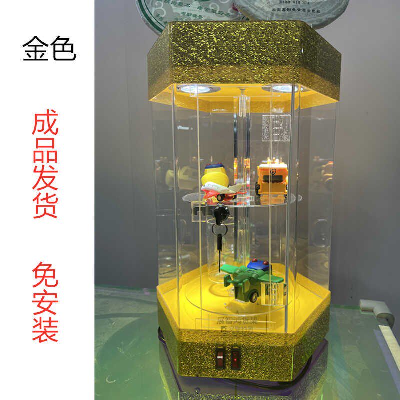 台球器材展示柜桌球器材展示架电动旋转展柜珠宝首饰精品产品柜子