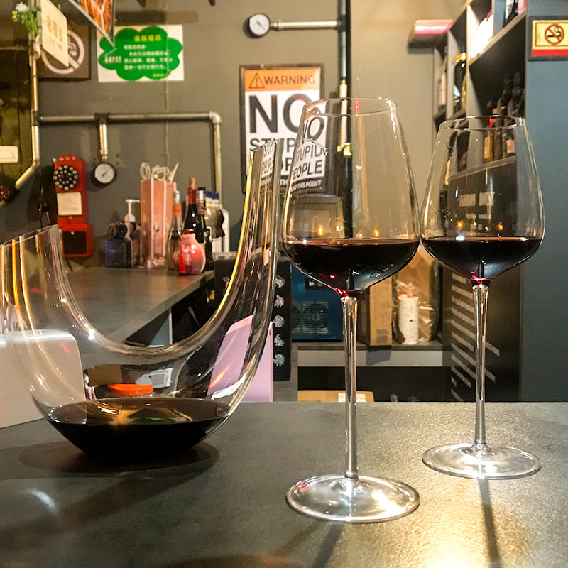 仙女款高挑红酒杯套装创意 家用个性水晶奢华优雅美女身形高脚杯