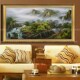 手绘中国式 风景油画客厅酒店别墅办公室餐厅挂画