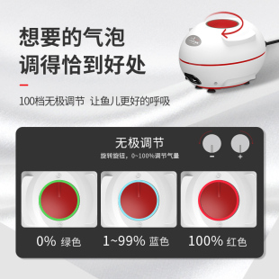 老渔匠鱼缸氧气泵增氧泵超静音养鱼家用小型打氧机加充氧器老鱼匠