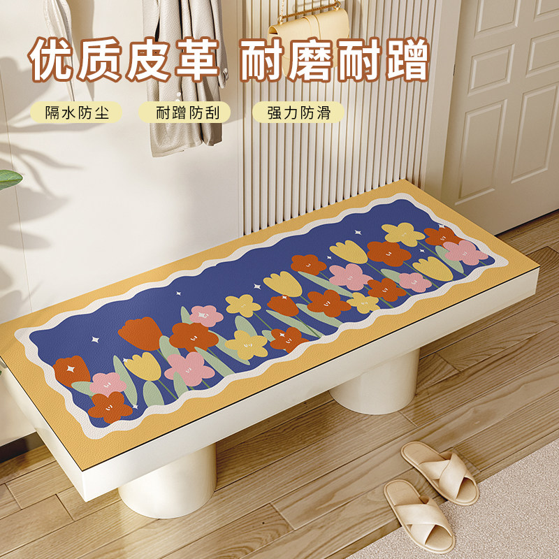 奶油风长方形入户门换鞋凳垫子家用四季通用坐垫高级卡座长条椅垫,居家布艺,沙发垫,淘宝优惠券,粉丝福利购,淘宝优惠卷