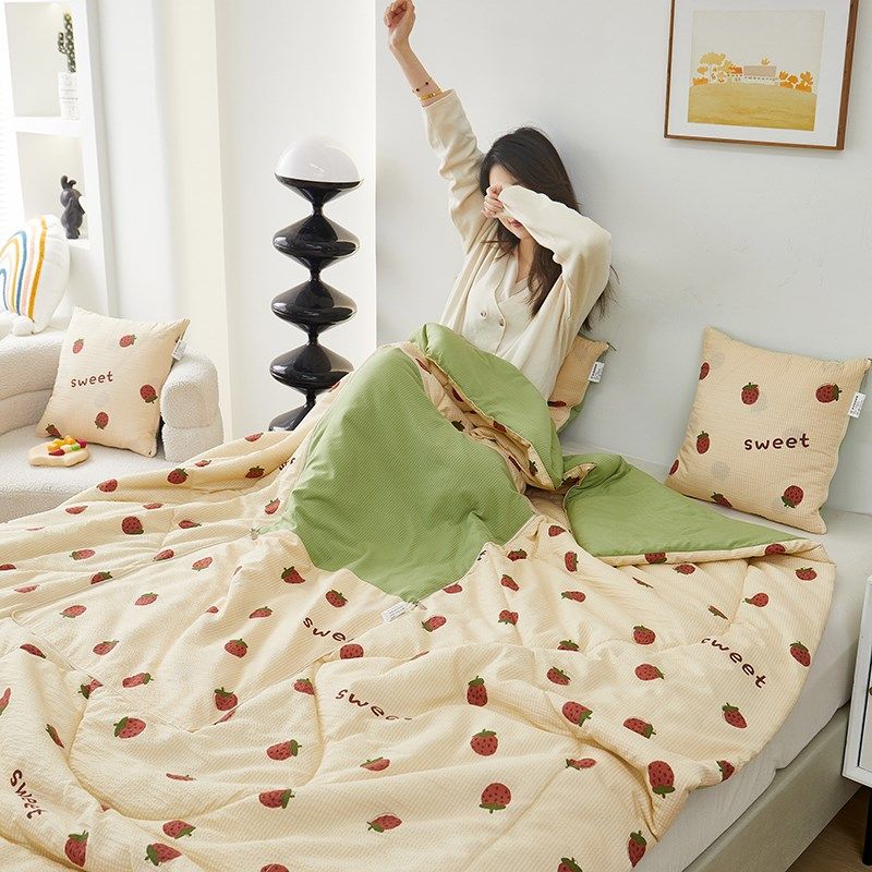 抱枕被子两用加厚二合一折叠车载枕头被办公室午睡空调被毯子靠枕,居家布艺,抱枕被,淘宝优惠券,粉丝福利购,淘宝优惠卷