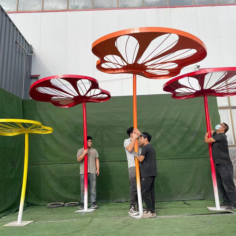 不锈钢结构廊架定制铝板廊架花架雕塑户外广场公园阳光凉亭架摆件,商业/办公家具,雕塑,淘宝优惠券,粉丝福利购,淘宝优惠卷