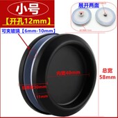 304不锈钢移门小拉手隐藏式 免打孔圆形手扣淋浴房推拉玻璃门把手