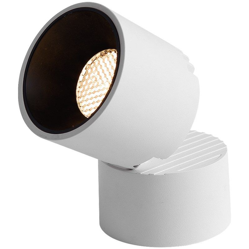 创意led明装射灯防眩光可调角度家用背景墙方形过道吸顶式小筒灯,家装灯饰光源,明装射灯,淘宝优惠券,粉丝福利购,淘宝优惠卷