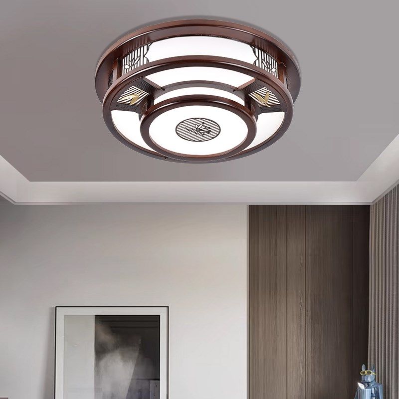 新中式实木吸顶灯中国风长方形LED客厅灯大气主卧灯餐厅卧室灯具,家装灯饰光源,客厅吸顶灯,淘宝优惠券,粉丝福利购,淘宝优惠卷