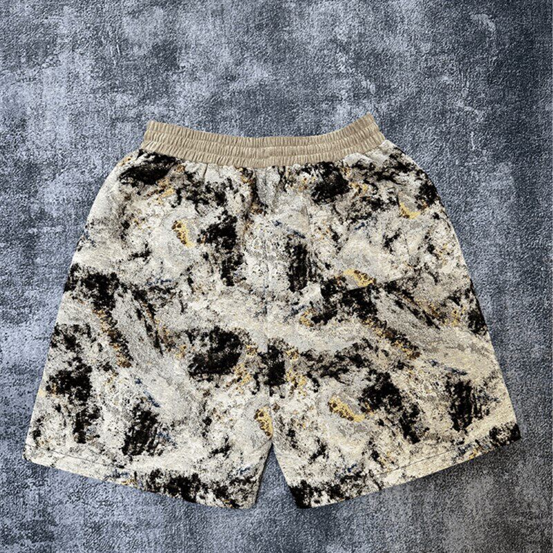 黑洞之眼 提花工艺重磅短裤 面料定制五分裤硬挺轻薄夏装宽松潮,男装,短裤,淘宝优惠券,粉丝福利购,淘宝优惠卷