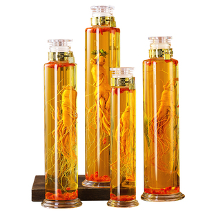 泡酒玻璃瓶家用高档密封人参鹿茸药酒罐白酒酒坛子专用酒瓶子容器