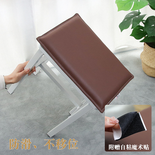 小方凳坐垫屁垫防水高档皮革椅垫正方形软垫实木板凳垫子防滑自粘