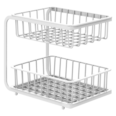 厨房果蔬置物架菜篮子蔬菜水果收纳筐家用洗菜沥水篮多层台面新款