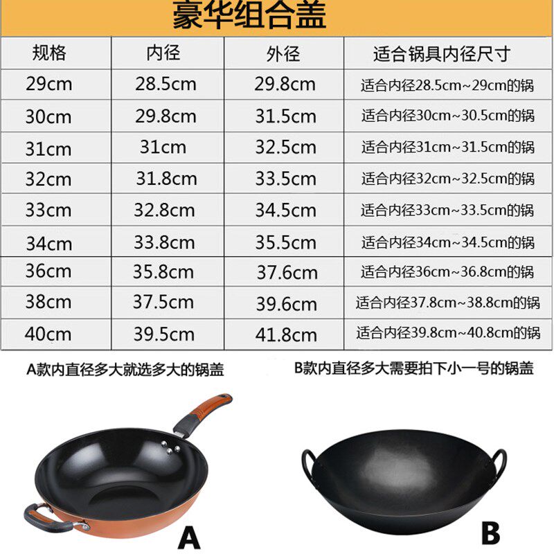 锅盖可视钢化玻璃盖家用不锈钢可立炒锅盖30 32 33 34 35 36 38cm,厨房/烹饪用具,锅盖,淘宝优惠券,粉丝福利购,淘宝优惠卷