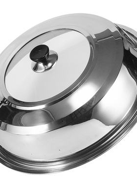 双立鹤家用大锅盖炒锅高盖加高加厚不锈钢锅盖钢化玻璃可视透明