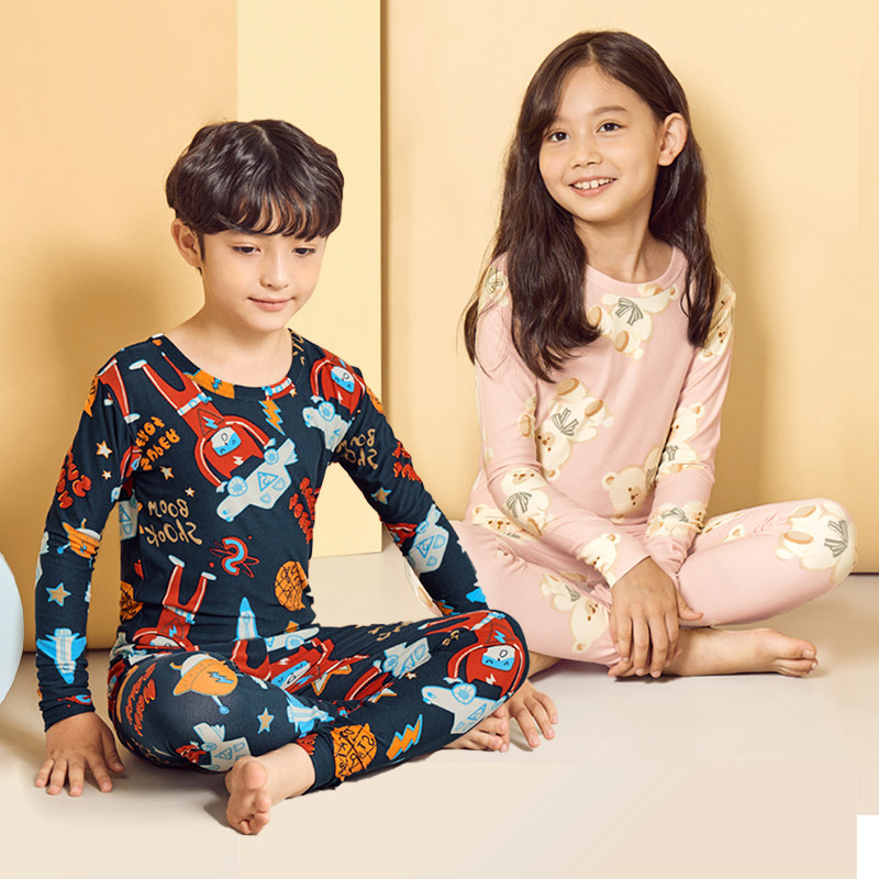 韩国儿童秋衣薄款秋冬保暖男童内衣套装女童衬衣棉毛衫宝宝家居服,童装/婴儿装/亲子装,内衣套装,淘宝优惠券,粉丝福利购,淘宝优惠卷