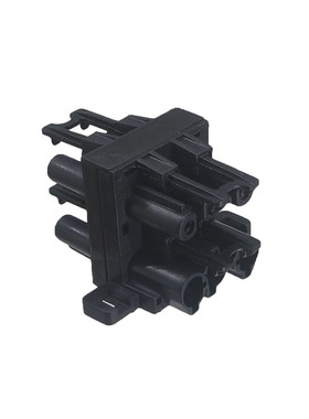 兼容GST18插拔式快速接线端子 三芯黑色公头 LED照明灯具电源插头