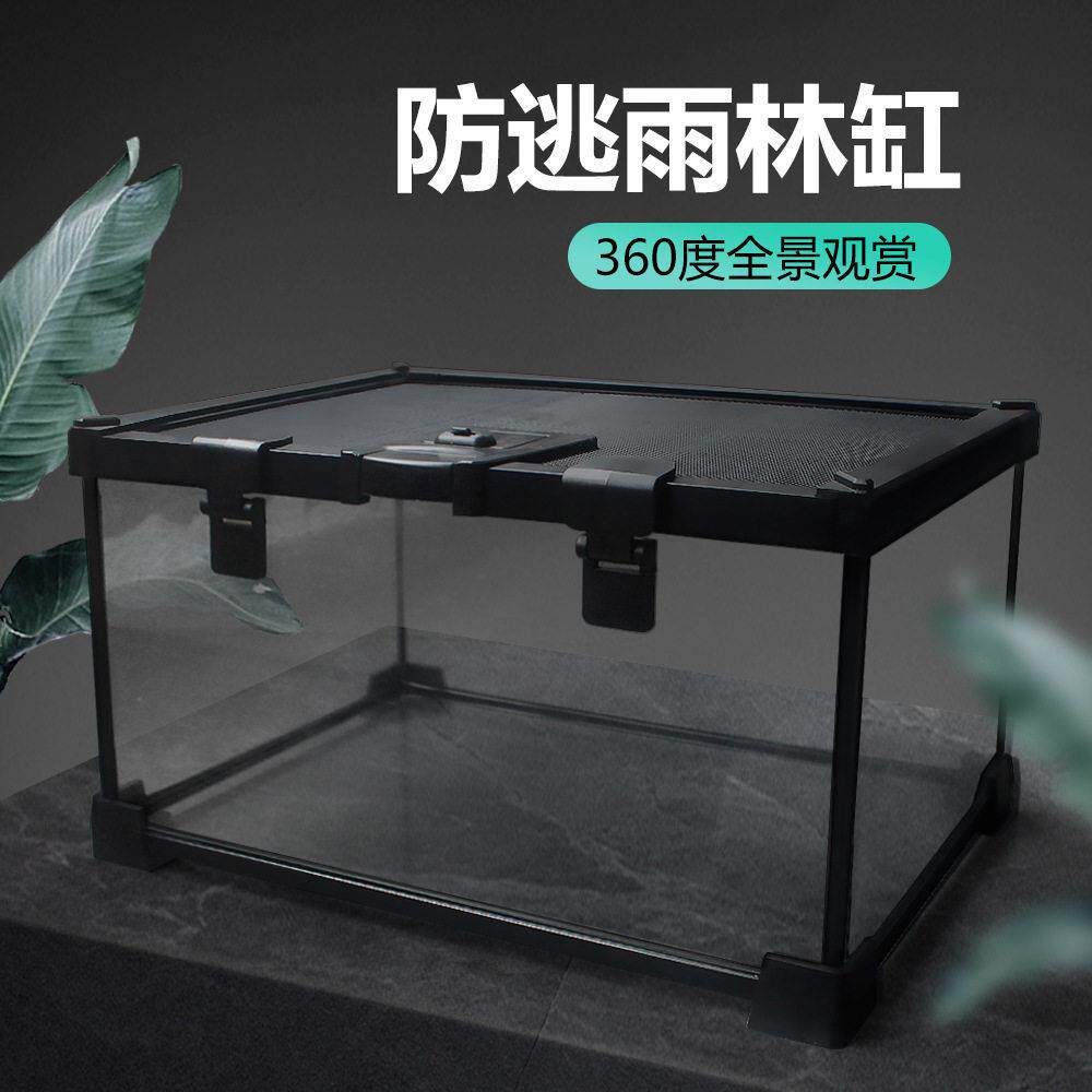 诺摩爬宠热带生态雨林缸爬宠乌龟蜥蜴角蛙水龟缸灯两栖水陆缸