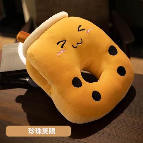 奶茶杯午睡枕趴睡枕学生趴桌上睡觉枕头可爱办公室午休枕暖手抱枕