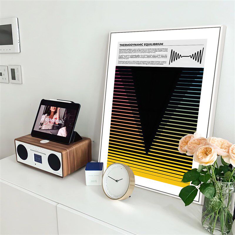 物理学海报装饰画热力量子力学壁画学校教室背景墙画抽象艺术挂画