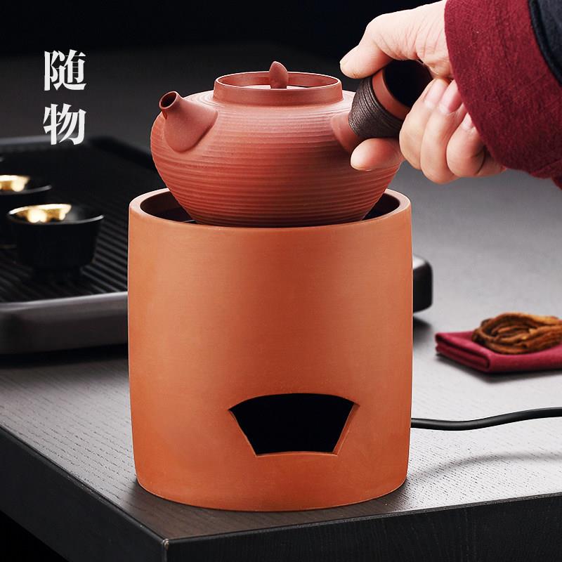 复古红泥炭炉电陶炉烧水壶砂铫壶潮州功夫围炉煮茶器煮茶炉小火炉