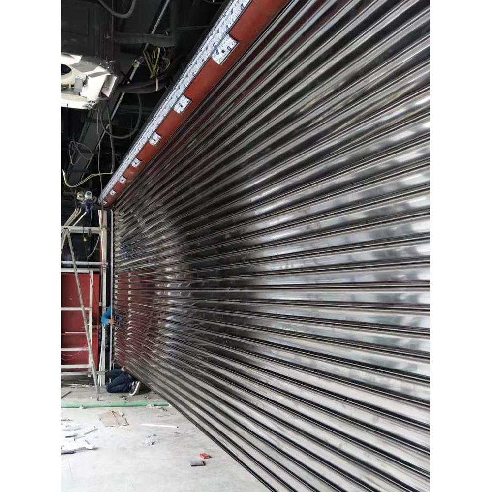 防盗不锈钢卷帘门304定制加厚抗风电动卷帘门316遥控手动商店车库