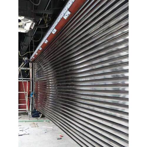 防盗不锈钢卷帘门304定制加厚抗风电动卷帘门316遥控手动商店车库