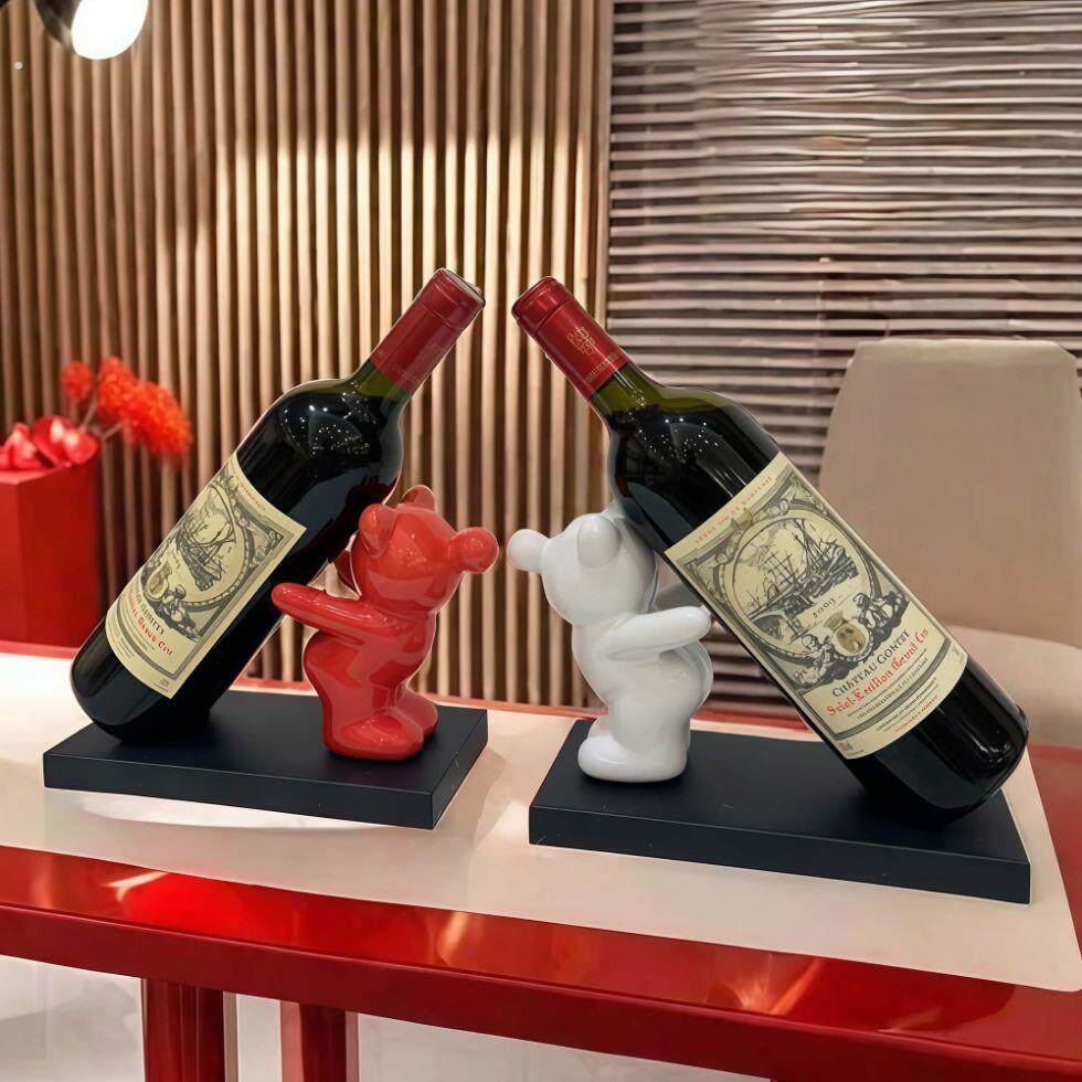 红酒架结婚订婚酒柜装饰乔迁过年电视柜玄关橱柜客厅送人情侣摆件