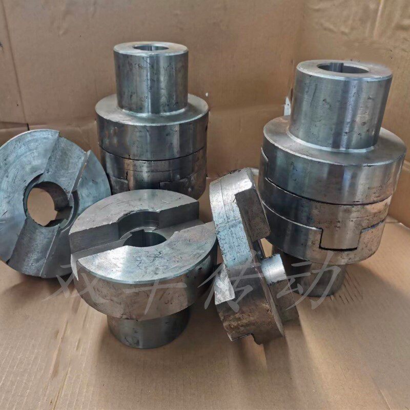 45钢十字滑块联轴器外径150大扭矩190内径键槽钢性电机法兰靠背轮