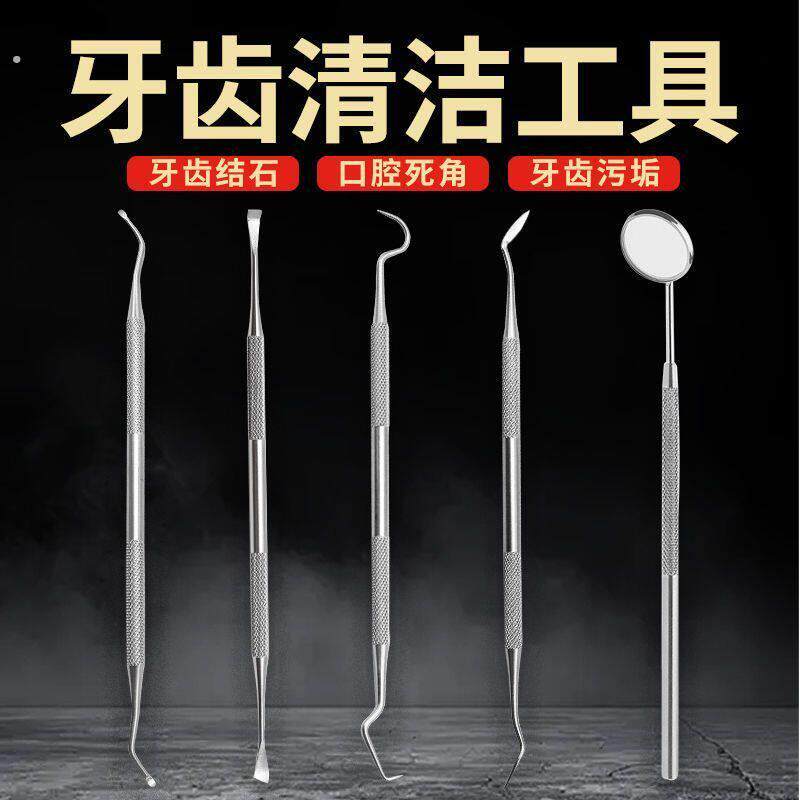 牙石去除器剔牙神器清理专用工具不锈钢牙签刮牙垢器掏抠扣洁牙