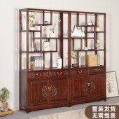 实木中式 隔断客厅多宝阁展示柜书架摆件茶叶茶室古董博物