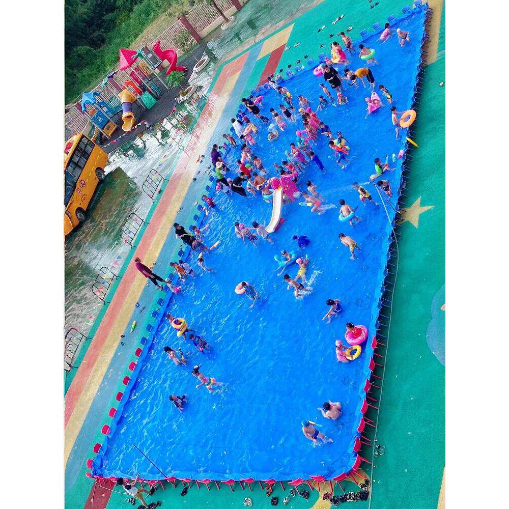 幼儿园加厚防水布防滑活动水上乐园户外游泳池雨布篷布玩水水池布