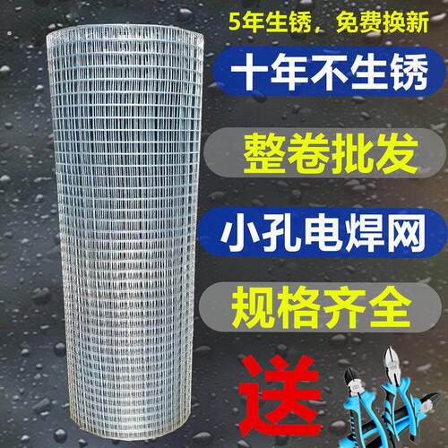 热浸镀锌铁丝网围栏钢丝网养殖养鸡网片小格网防护栅栏鸽笼防鼠