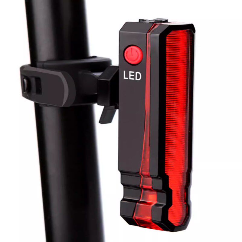 儿童公路山地车灯夜骑夜行投影激光爆闪夜灯电动自行车骑行后尾灯