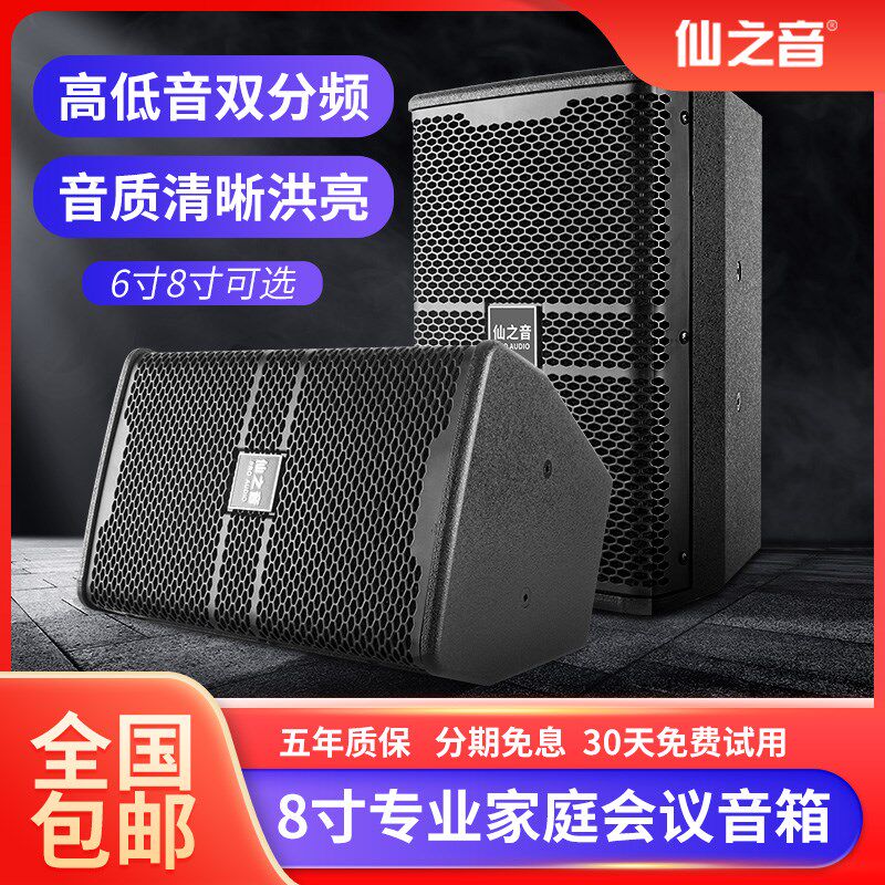 专业KTV音响会议室舞蹈室K歌包房演出家用大功率6寸/8寸/音箱套装