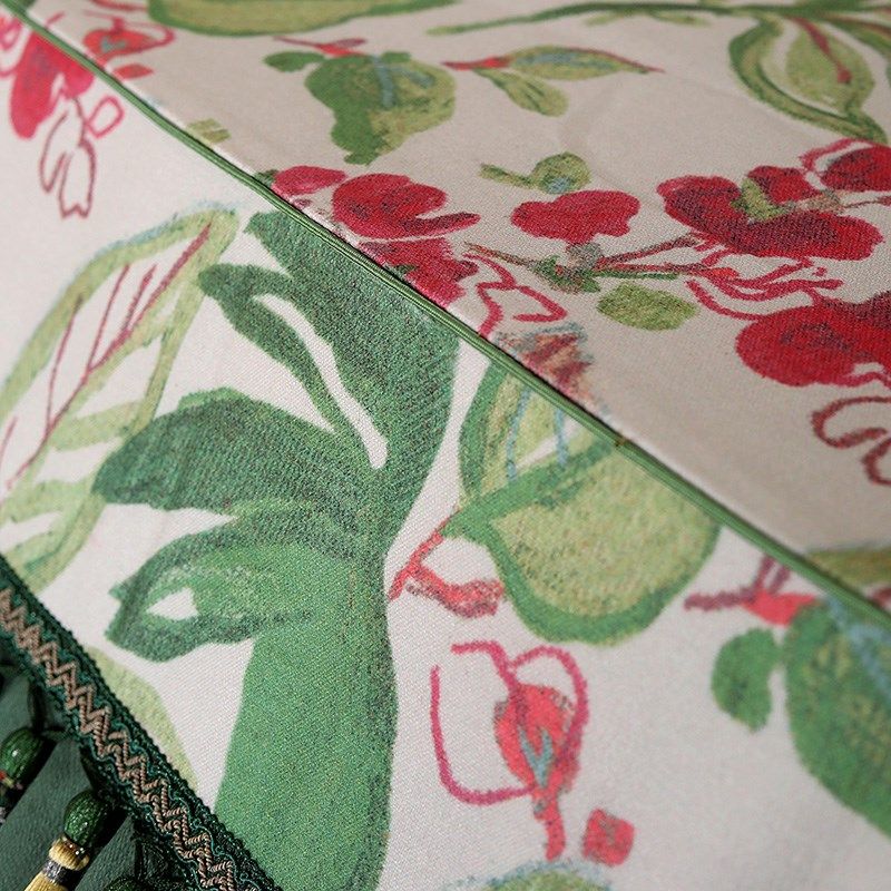 钢琴防尘罩盖巾防尘布罩琴布椅子罩凳套 梦境花园下垂布料北美风