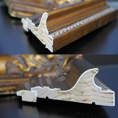 欧式实木复古画框定制油画暗金色油画画框相框宽度13.5cm厚度5cm