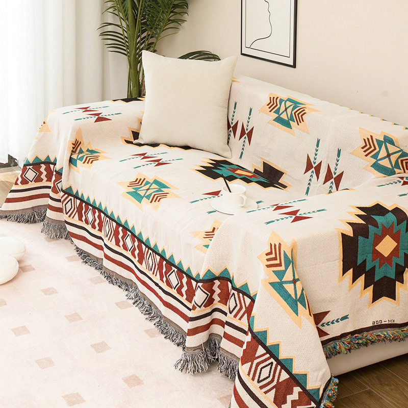 提花沙发巾全盖布北欧风野餐露营垫毯沙发盖巾四季通用沙发套罩,居家布艺,万能盖巾,淘宝优惠券,粉丝福利购,淘宝优惠卷