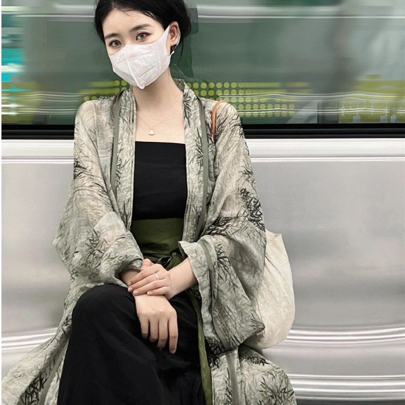 宋制汉服女新中式2024新款改良对襟长衫宋裤日常吊带宽松女装春夏,女装/女士精品,汉服半身裙,淘宝优惠券,粉丝福利购,淘宝优惠卷