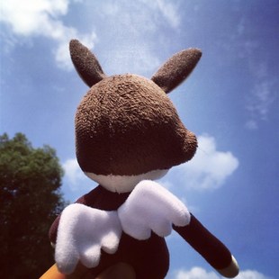 日单Nara奈良美智恶魔天使翅膀娃娃公仔可爱毛绒玩具摆件钥匙挂件