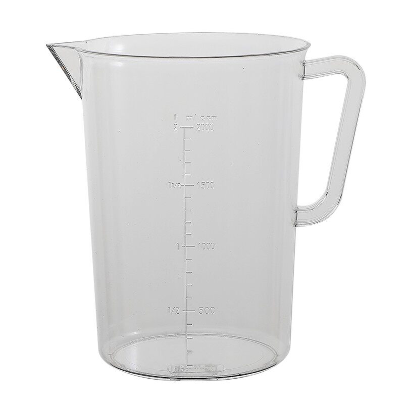 PC塑料量杯奶茶店烘培带刻度加厚耐热透明耐高温专用毫升杯量水壶