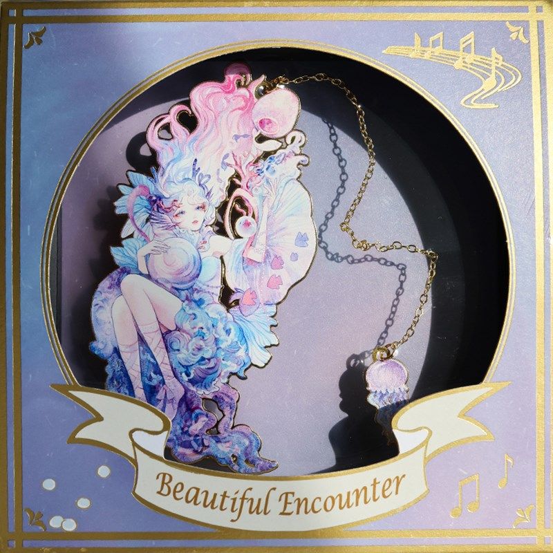 创意金属书签叻普哒文创山海幻诗卷金属镂空书签精美礼物文具礼盒,文具电教/文化用品/商务用品,书签,淘宝优惠券,粉丝福利购,淘宝优惠卷