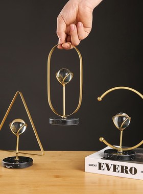 创意水晶球摆件家居饰品办公室酒柜桌面布置装饰摆设女孩生日礼物