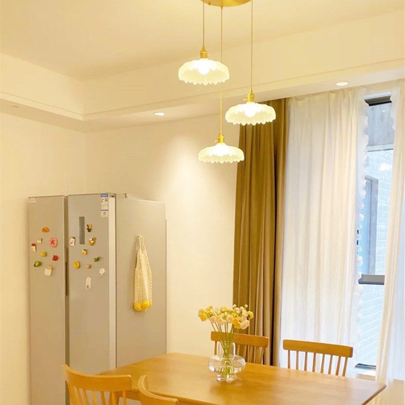 法式复古餐厅小吊灯日式黄铜餐桌吧台灯北欧简约玻璃三头餐厅灯具,家装灯饰光源,餐厅吊灯,淘宝优惠券,粉丝福利购,淘宝优惠卷