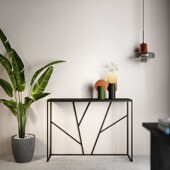 北欧轻奢客厅玄关柜靠墙长条窄桌装 饰架墙边桌酒店门厅摆件端景台