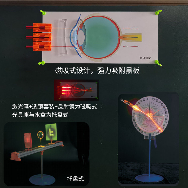 2025年教师版磁吸式光学演示箱初中物理实验器材全套初二八年级实