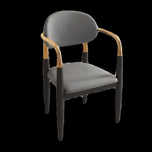 休闲椅阳台靠背椅单人家用北欧简约沙发皮革小圆凳茶桌椅配套椅子