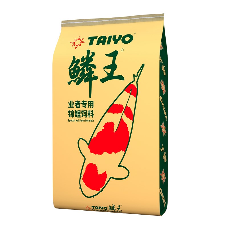 神阳鳞王业者锦鲤鱼饲料大包装40斤金鱼鱼粮鱼料上浮淡水育成鱼食