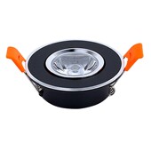 可调超薄led小射灯金色1W嵌入式 55mm 牛眼灯筒灯开孔5.5cm6公分60