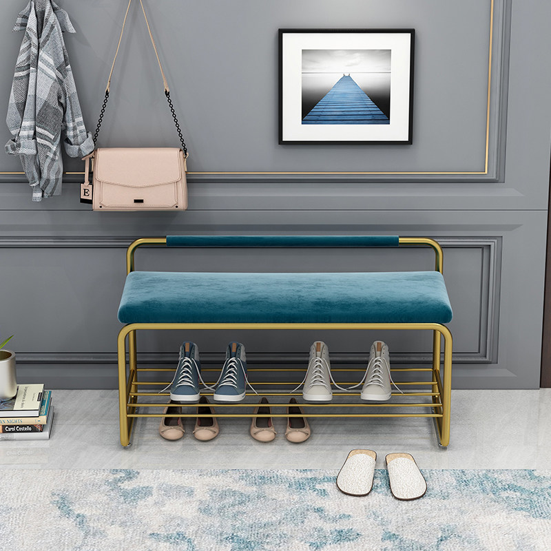 轻奢换鞋凳带鞋柜入门式鞋架北欧穿鞋凳门口长条凳家用靠背沙发凳,住宅家具,换鞋凳,淘宝优惠券,粉丝福利购,淘宝优惠卷