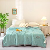 水洗原棉大豆夏被空调被开业活动礼品礼盒装 珠宝公司结婚回礼被子