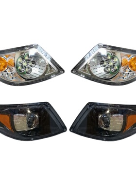 电动三轮车宝马款大灯四轮车兰慧宝贝前大灯全封闭篷车LED前大灯